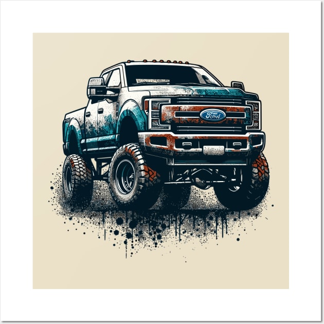 Ford F350 Wall Art by Vehicles-Art